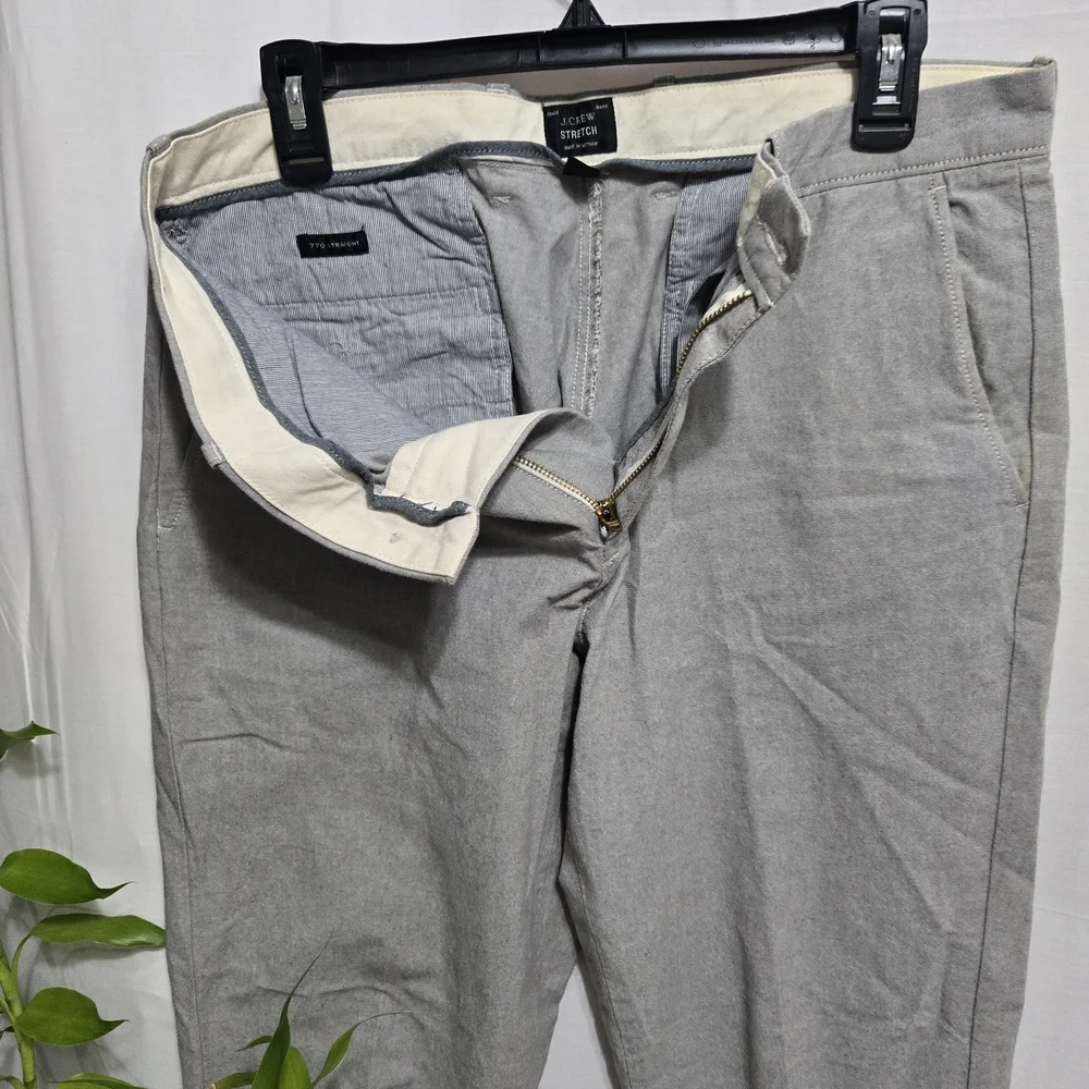 J. Crew Gray Dress Pants Classic Straight-Leg